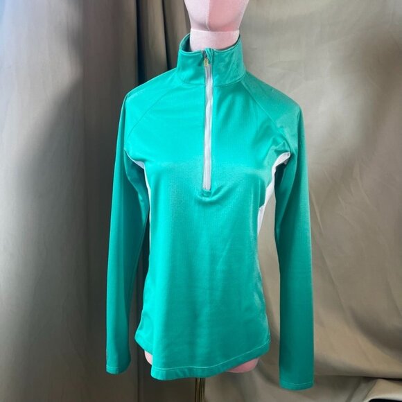 Under Armour  ColdBlack Looseheat  Mint Green  half zip  Pullover  Size S - Picture 1 of 13